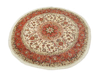Tappeto Persero - Tabriz - Reale rotondo  - 230 x 230 cm - beige