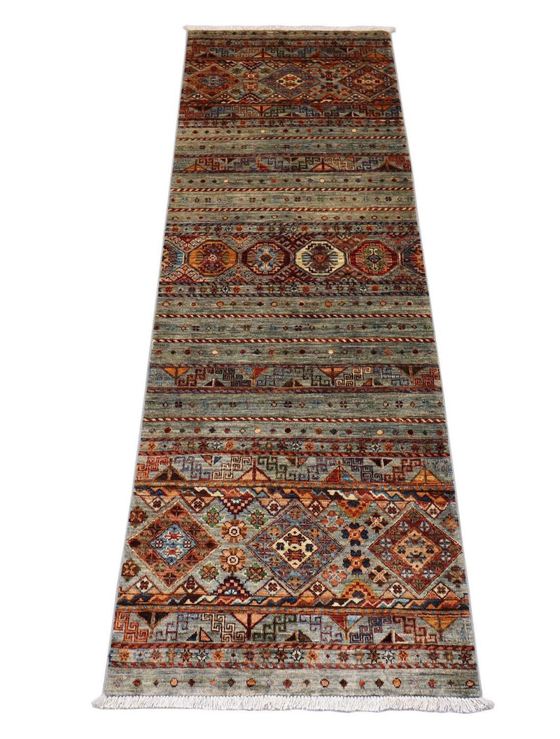 Ziegler Teppich 256 x 85 cm - olivgrün