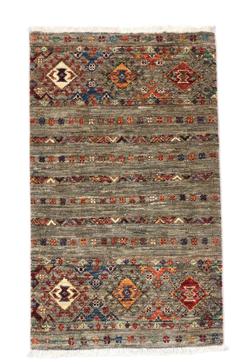 Ziegler Teppich 100 x 63 cm - grau