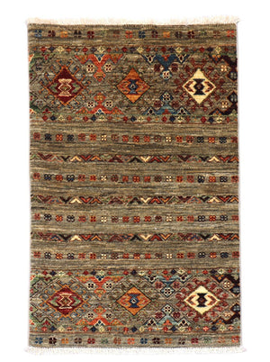 Ziegler Teppich 91 x 63 cm - olivgrün