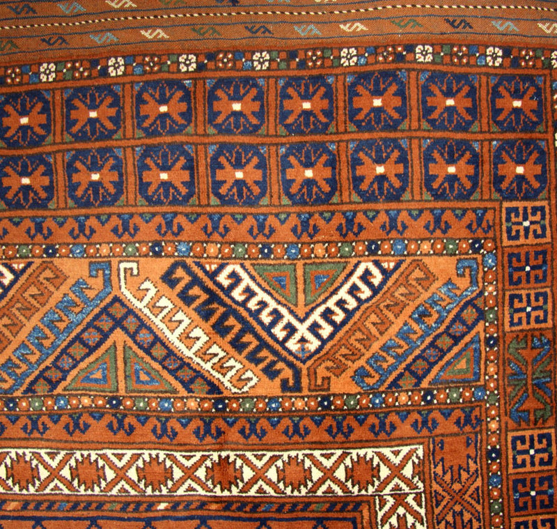 Afghan Teppich 252 x 198 cm - braun
