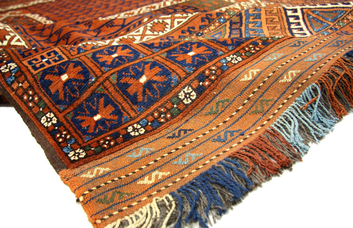 Afghan Teppich 252 x 198 cm - braun