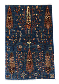 Tapis Ziegler - 150 x 101 cm - bleu foncé