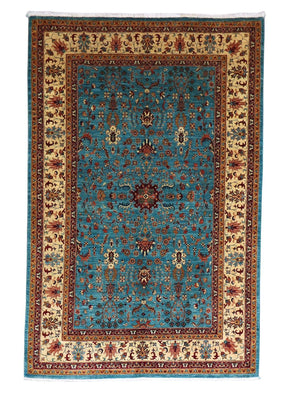 Ziegler Teppich 299 x 206 cm - seeblau