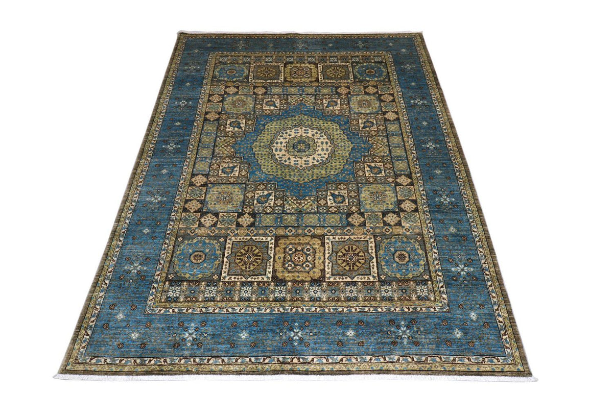 Ziegler Teppich 274 x 210 cm - blau