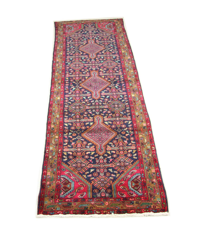 Perserteppich - Nomadic 336 x 110 cm - blau