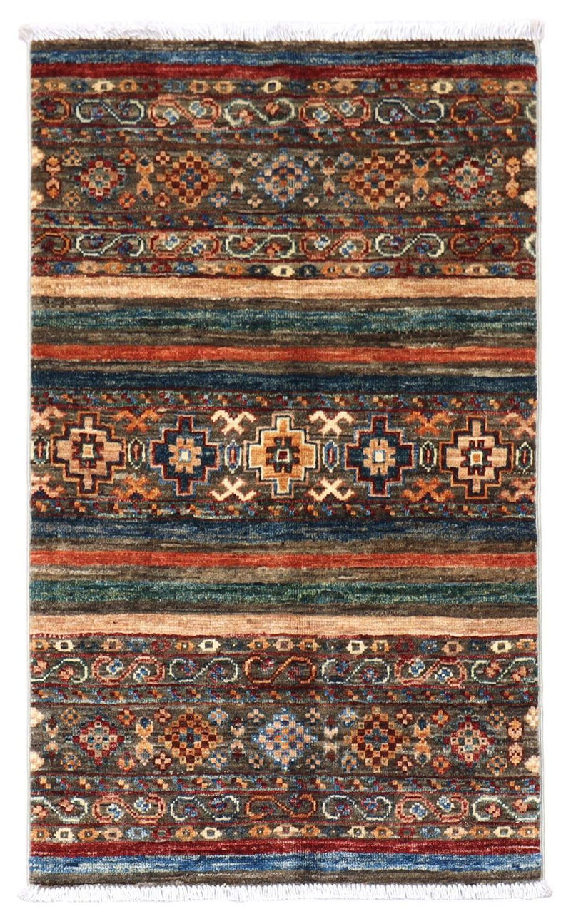 Ziegler Teppich 99 x 62 cm - minzgrün