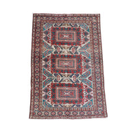 Tapis afghan - Boukhara - 206 x 136 cm - beige
