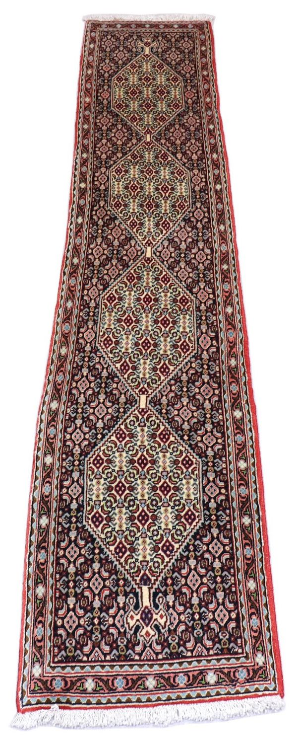 Perserteppich - Bidjar 238 x 50 cm - dunkelblau