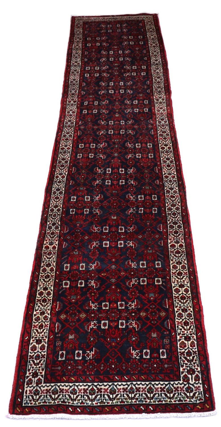 Perserteppich - Nomadic 403 x 87 cm - dunkelblau