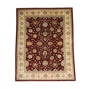 Ziegler Teppich 357 x 276 cm - dunkelrot