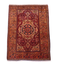 Tapis en soie - Soie afghane - 154 x 115 cm - rouge