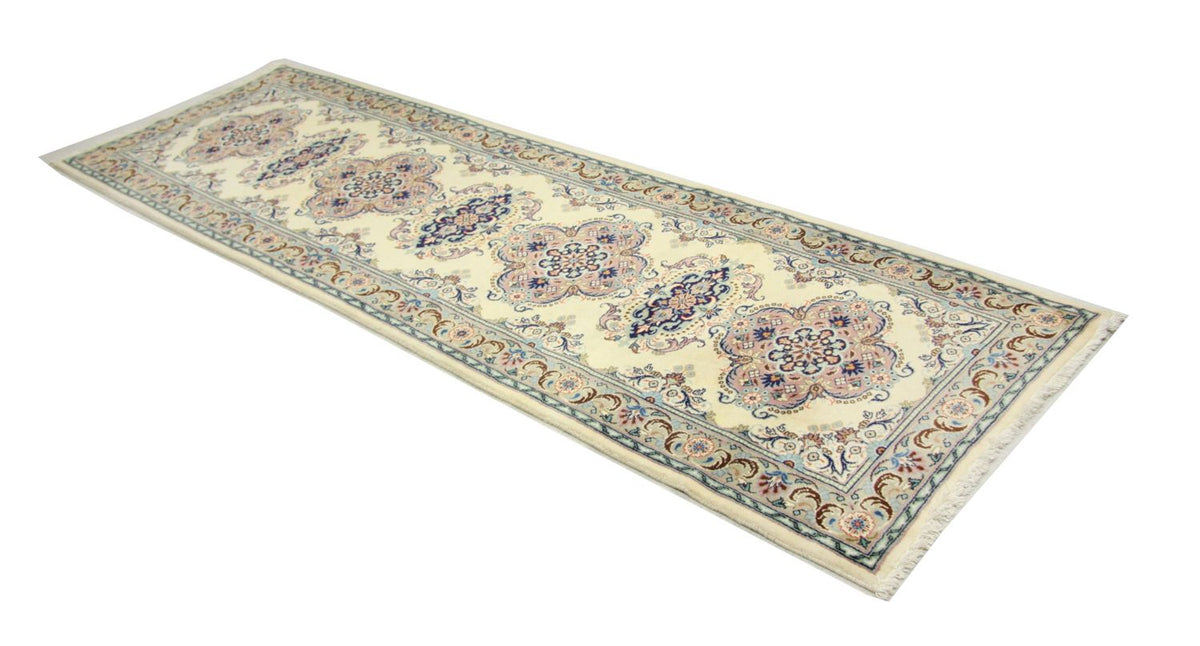 Perserteppich - Keshan 82 x 300 cm - blau