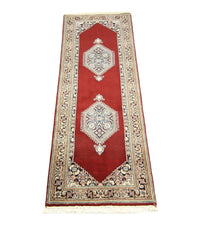 Tapis de couloir Tapis persan - Bidjar - 245 x 75 cm - rouge