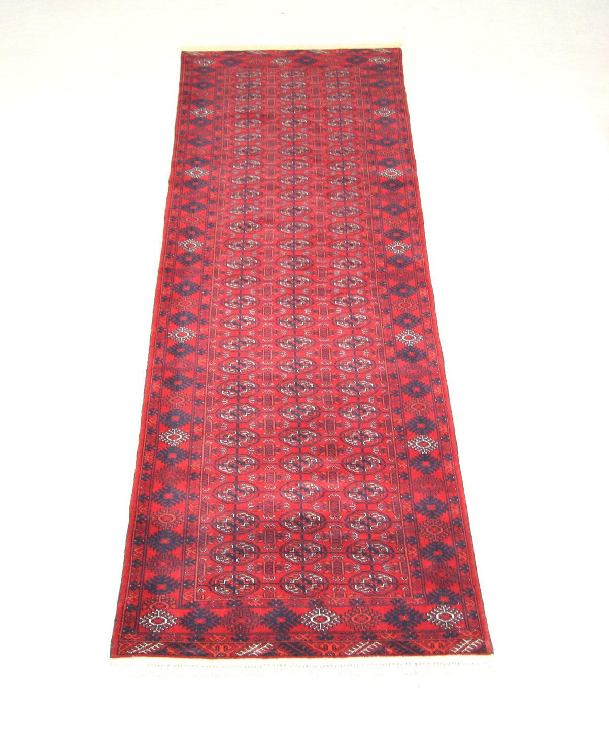 Afghan Teppich - Buchara 290 x 81 cm - rot