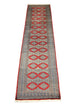 Pakistan Teppich 343 x 76 cm - rot