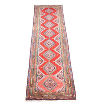 Tapis de couloir Tapis persan - Nomadic - 295 x 76 cm - rouge