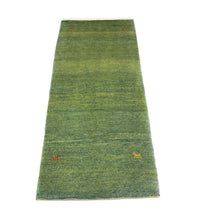 Tappeto corsia Tappeto Gabbeh - Persero - 233 x 84 cm - verde