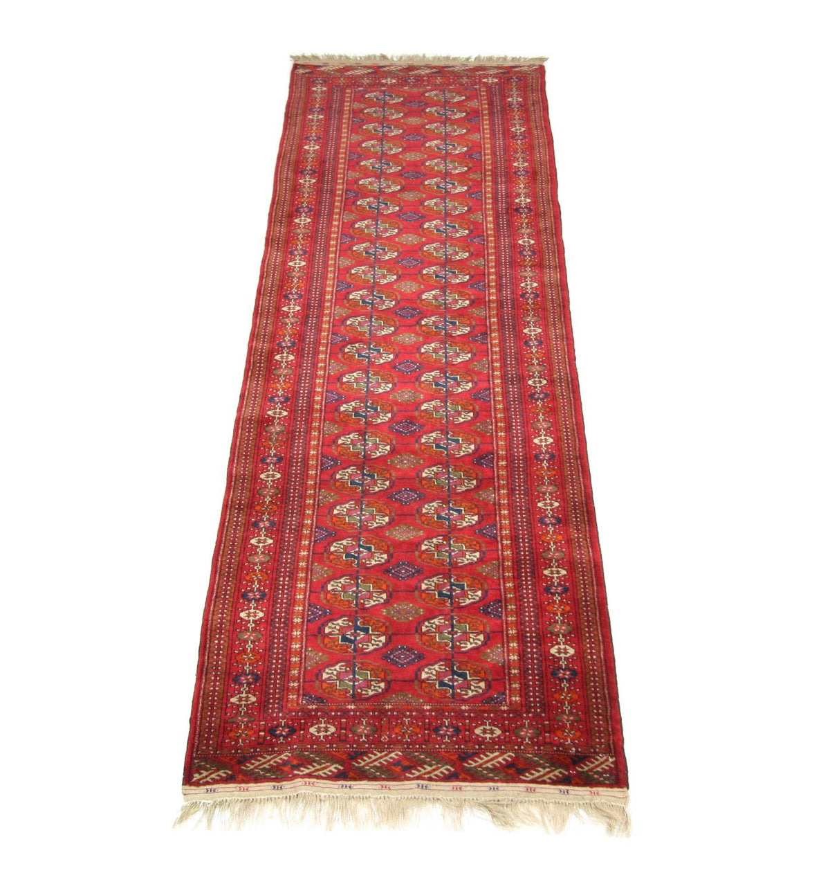 Afghan Teppich - Buchara 285 x 88 cm - rot