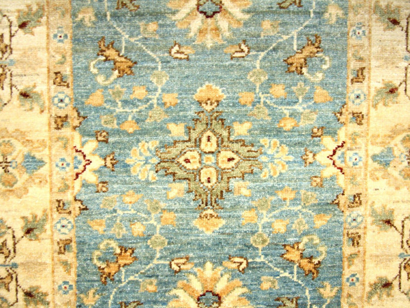 Ziegler Teppich 292 x 84 cm - blau
