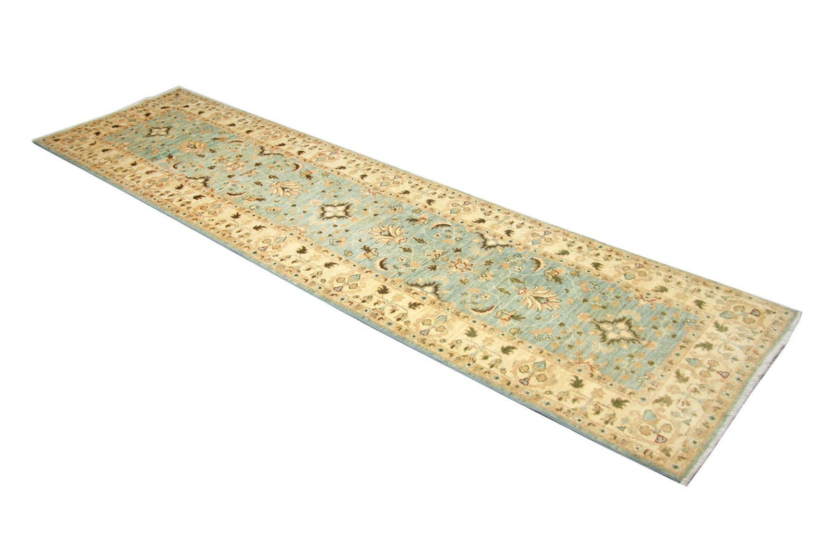 Ziegler Teppich 312 x 84 cm - blau