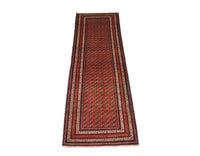 Tapis de couloir Tapis afghan - Boukhara - 290 x 89 cm - rouge