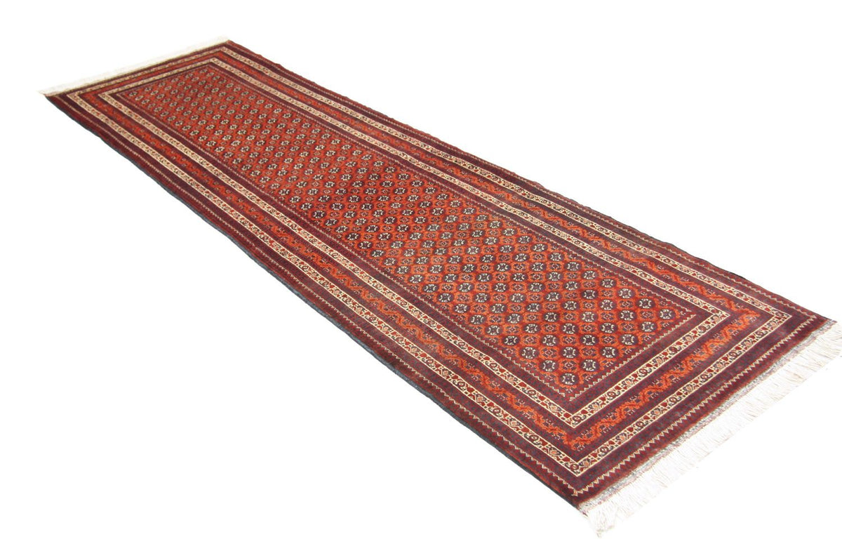 Afghan Teppich - Buchara 290 x 89 cm - rot