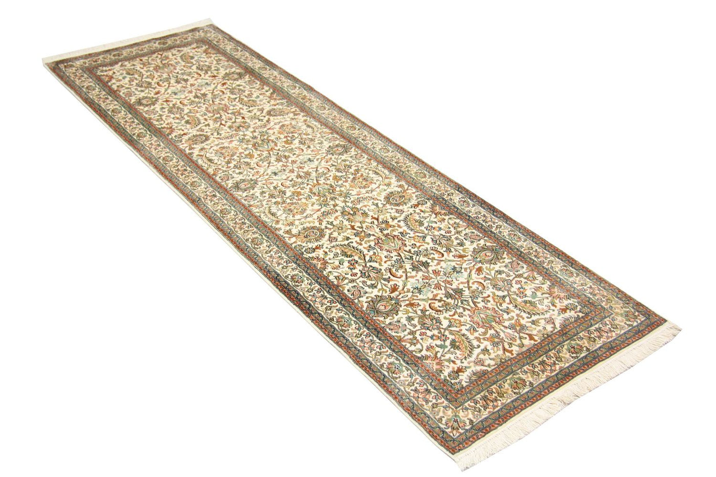 Seta del Kashmir Tappeto 250x80cm - Tappeto orientale
