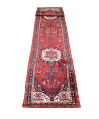 Tapis de couloir Tapis persan - Nomadic - 475 x 101 cm - rouge