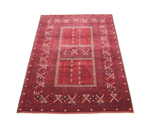 Afghan Teppich 235 x 161 cm - rot