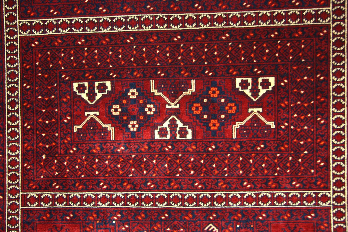 Afghan Teppich 250 x 157 cm - rot