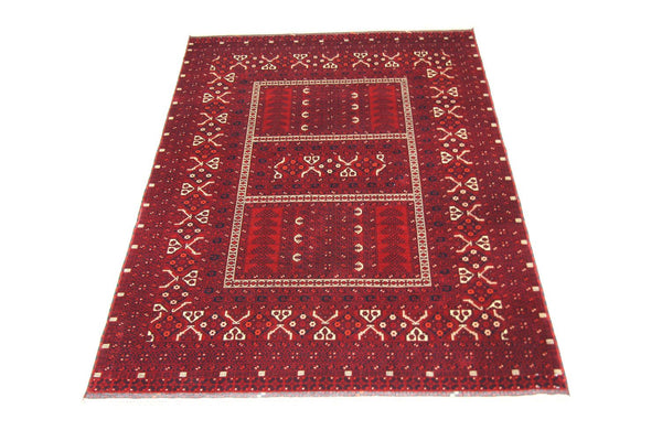 Afghan Teppich 250 x 170 cm - rot