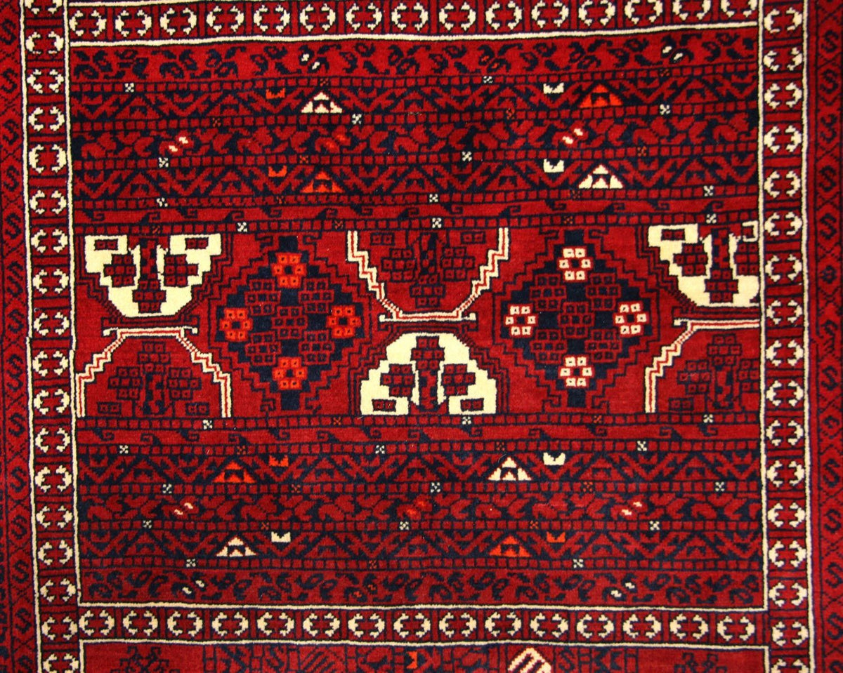 Afghan Teppich 248 x 158 cm - rot