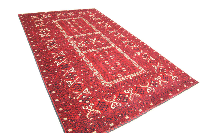 Afghan Teppich 252 x 166 cm - rot