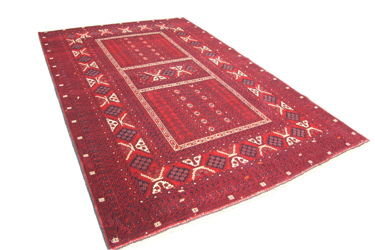 Afghan Teppich 246 x 163 cm - rot