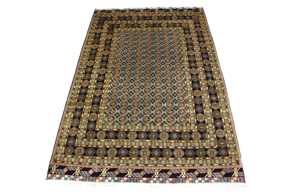 Afghan Teppich 298 x 199 cm - blau