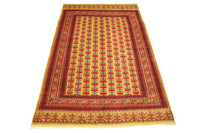 Tapis afghan - Boukhara - 298 x 200 cm - or