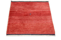 Tappeto Gabbeh - Persero quadrato  - 111 x 111 cm - rosso