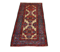 Tapis de couloir Tapis persan - Nomadic - 245 x 120 cm - bleu