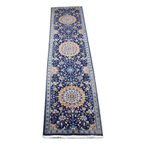 Tappeto corsia Tappeto Persero - Nain - 340 x 80 cm - blu