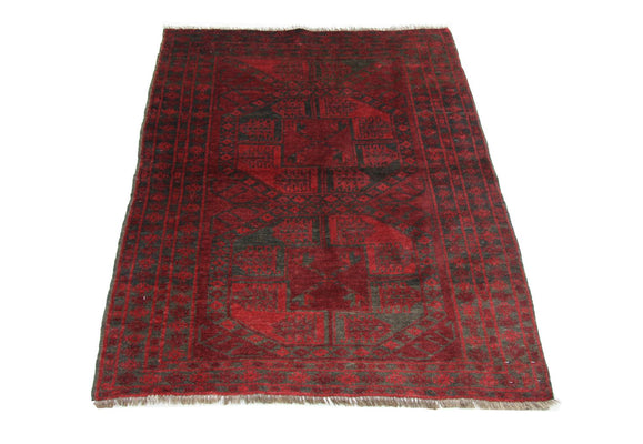 Afghan Teppich 154 x 114 cm - rot