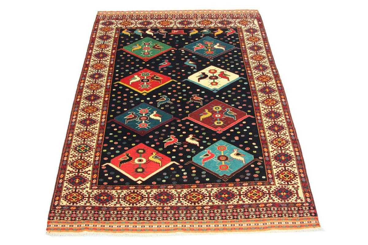 Turkaman Teppich 158 x 132 cm - blau