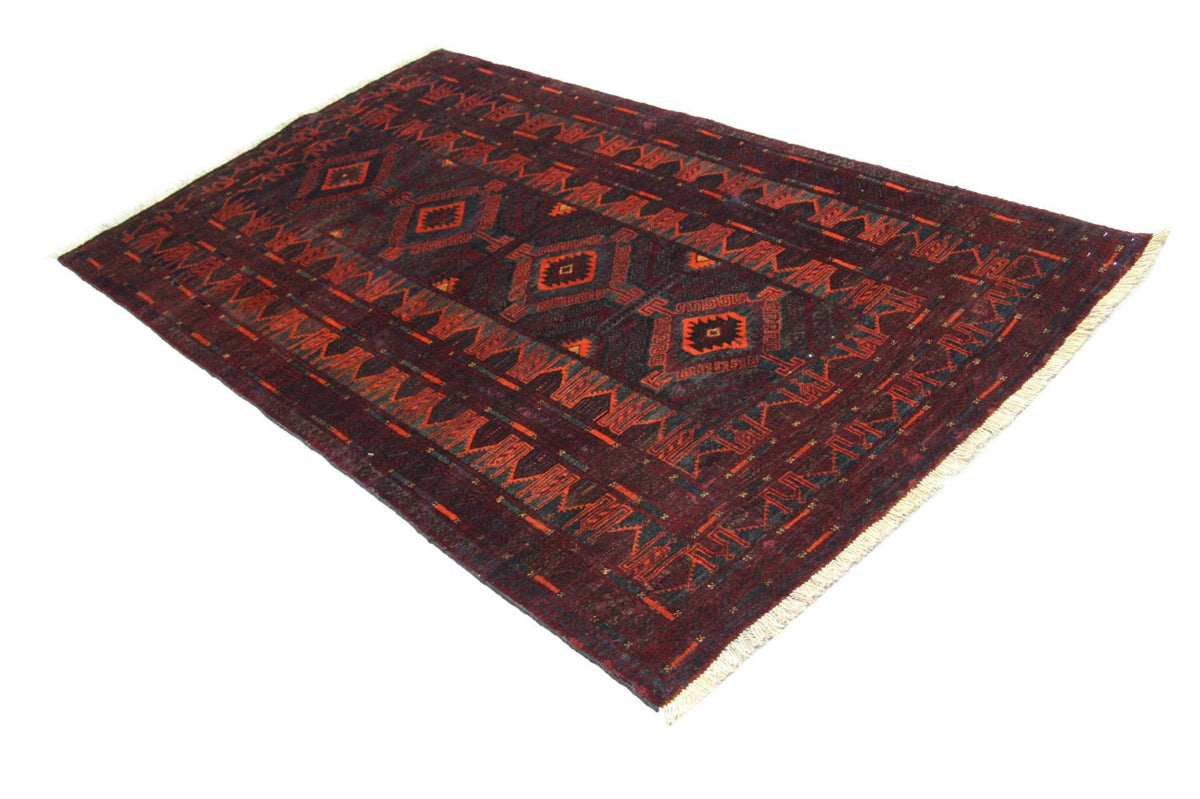 Afghan Teppich 208 x 123 cm - blau