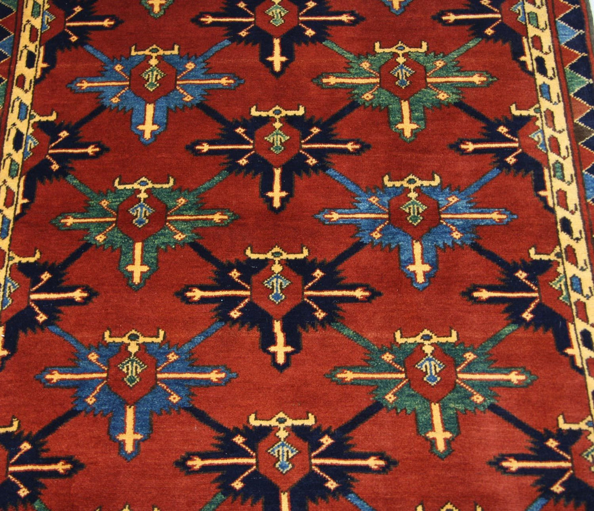 Afghan Teppich - Hatschlu 146 x 105 cm - rot