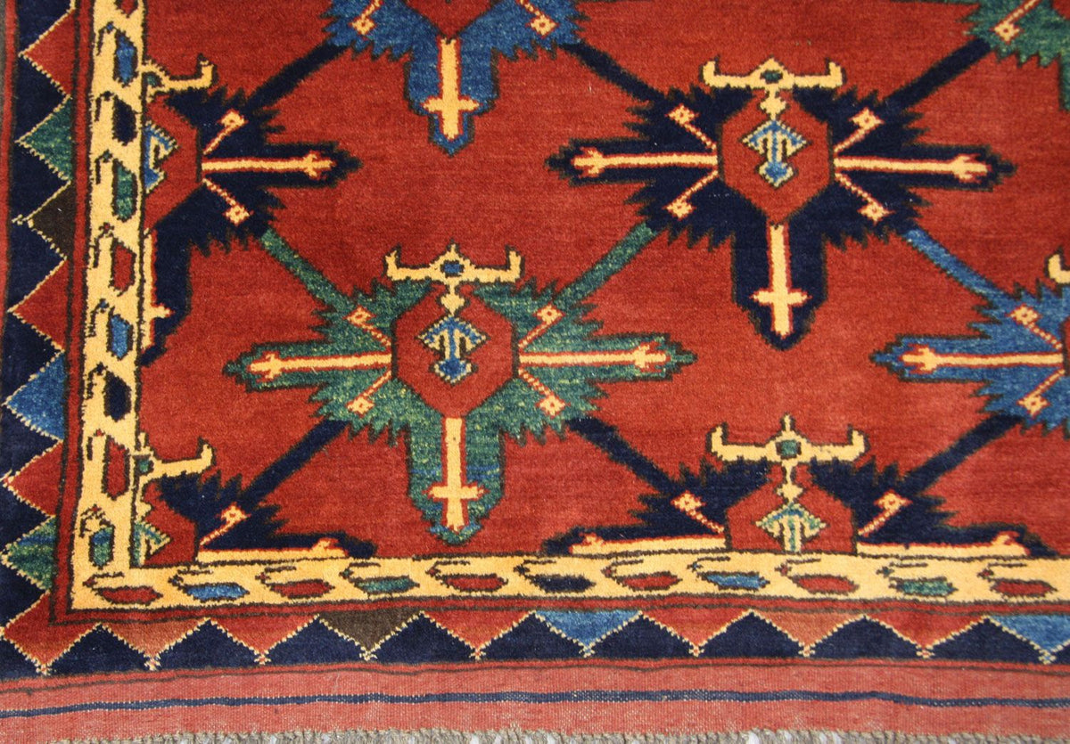 Afghan Teppich - Hatschlu 146 x 105 cm - rot