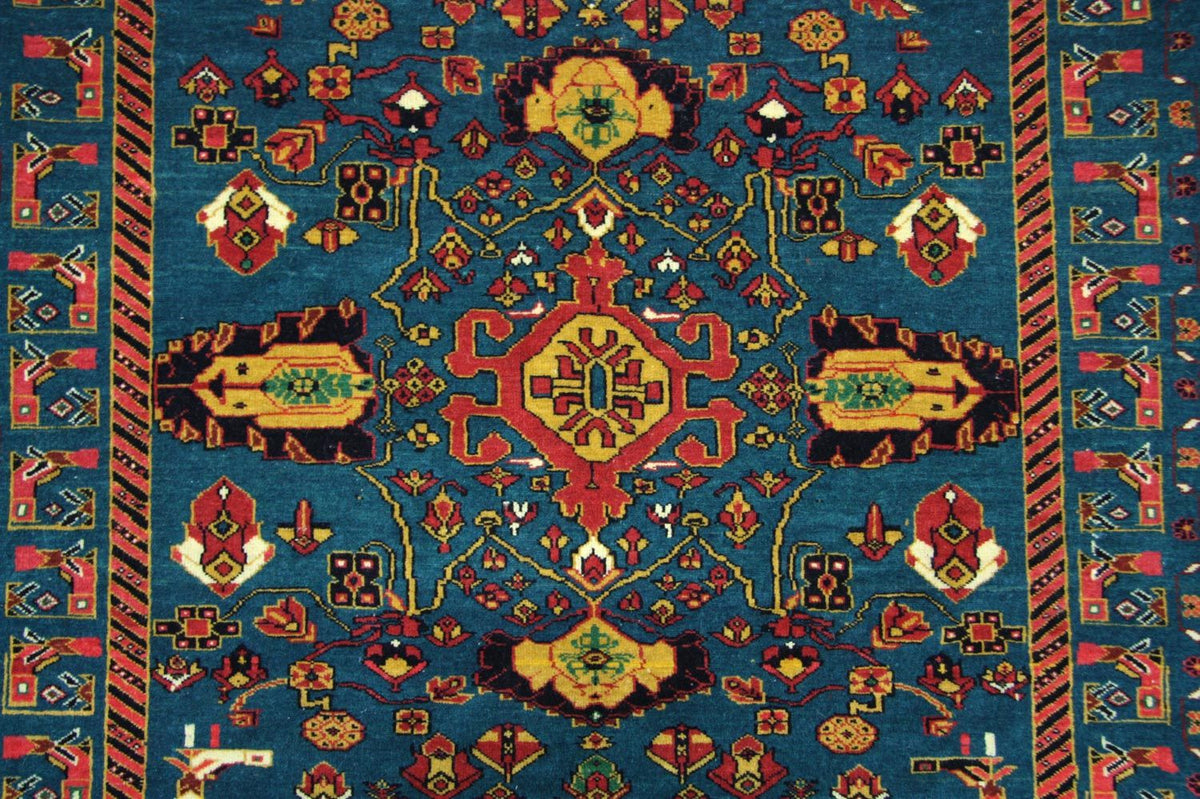 Afghan Teppich 182 x 123 cm - blau