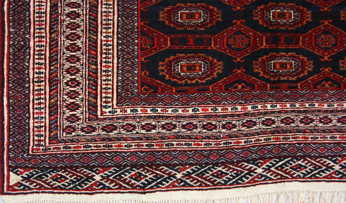 Afghan Teppich 133 x 177 cm - blau