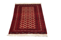 Tapis afghan - 170 x 118 cm - rouge