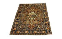 Tappeto Persero - Tabriz - 186 x 133 cm - blu
