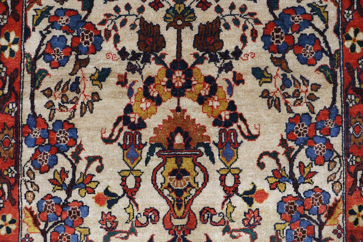 Afghan Teppich 197 x 113 cm - beige